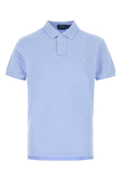 Cotton Polo Shirt — Blue