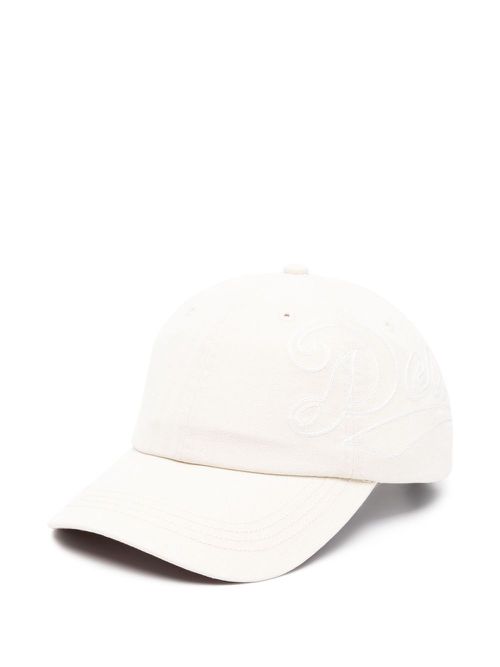 Embroidered cap - White