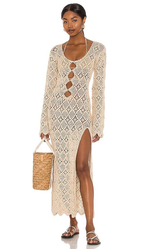 Tularosa Tarik Maxi Dress in Neutral.  XS. Also in L