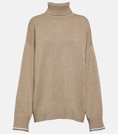 Wool, cashmere and silk sweater