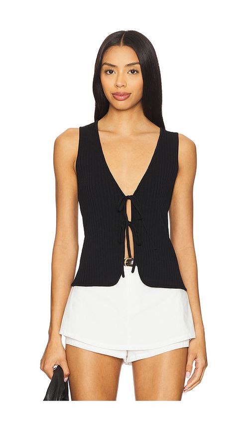 Show Me Your Mumu Time Out Tie Top in Black.  XL. Also in L, M