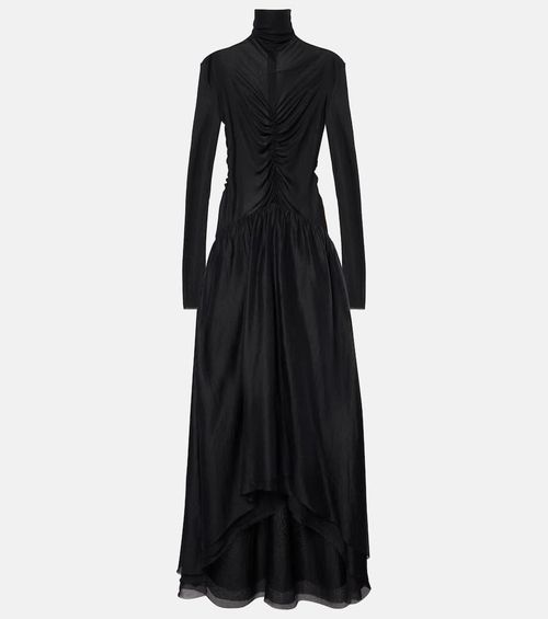 Gathered maxi dress