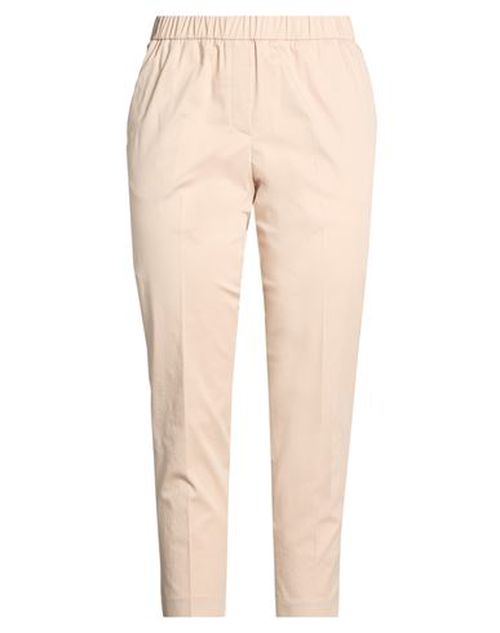 Woman Pants Sand Size 12 Cotton, Elastane