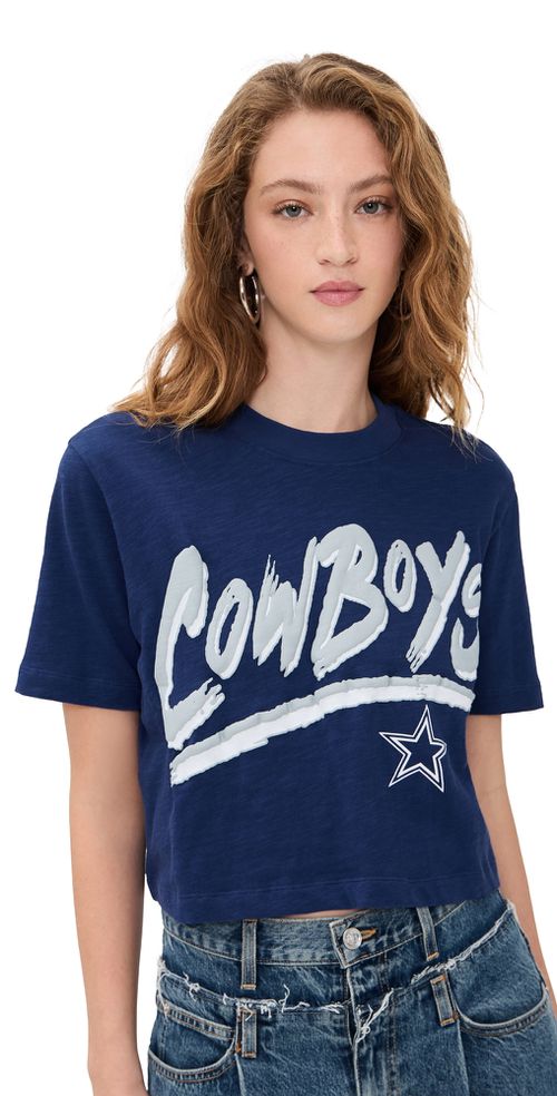 Cowboys Thrill Crop Tee True Navy
