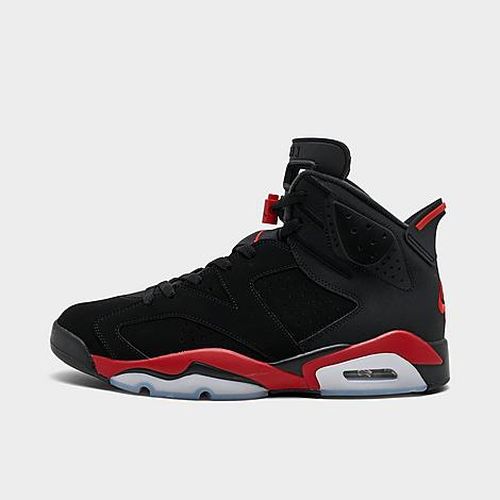 Men's Air Retro 6 Basketball Shoes. in Black/Light Crimson