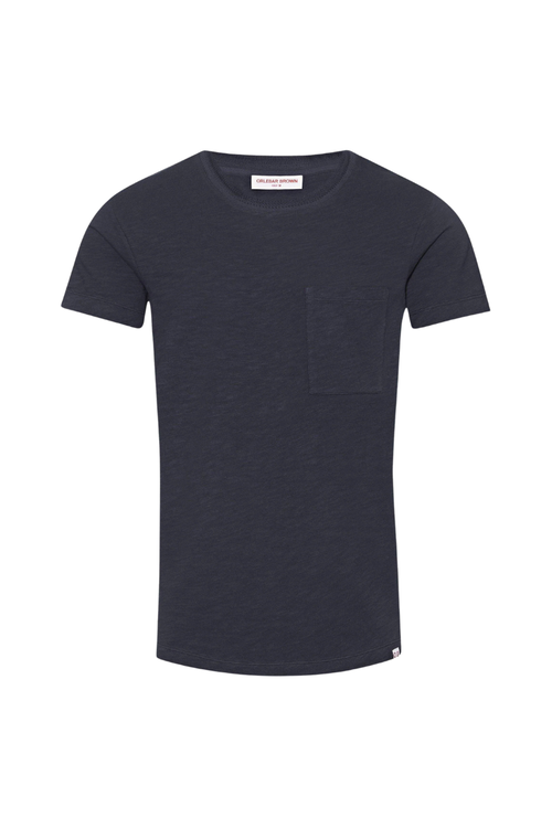 Garment-Dyed Cotton T-Shirt — Brown