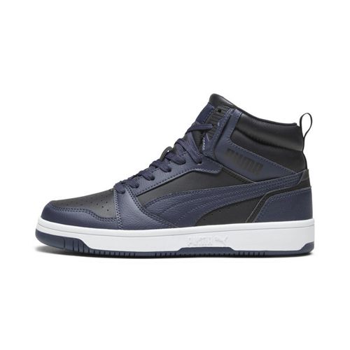 PUMA Rebound V6 Men's Mid Top Sneakers in Black