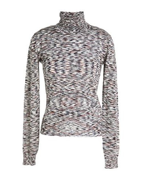 Woman Turtleneck Black Size 2 Viscose, Wool
