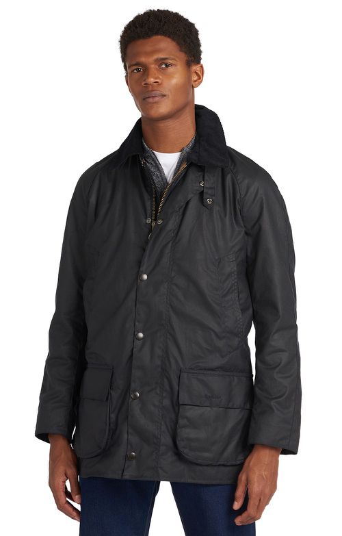 Men's Bristol Waxed Jacket - Navy Blue, Navy