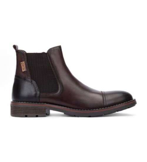 Pikolinos for man. M2M-8022C1 York brown leather ankle boots (40), Flat, Zip, Casual