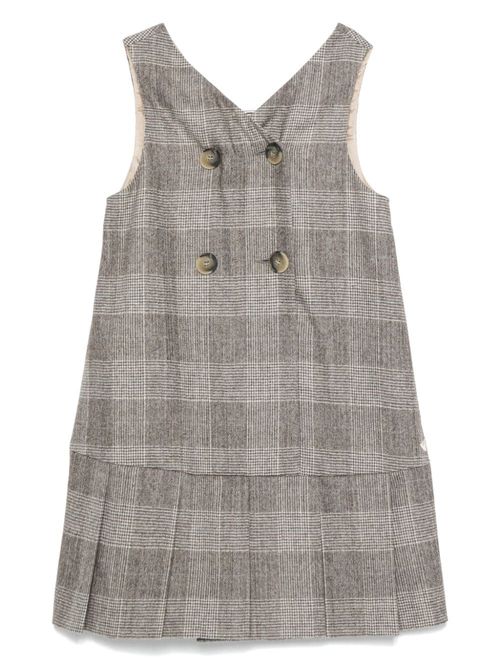 Checked dress - Neutrals