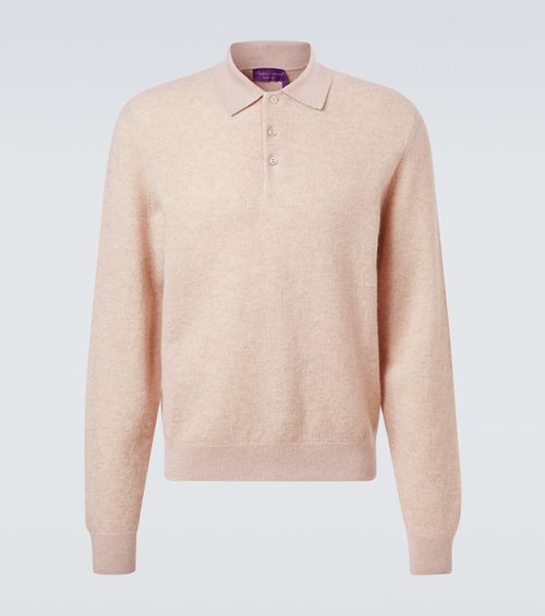 Cashmere polo sweater