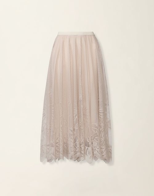 Jacquard lace skirt, cachà
