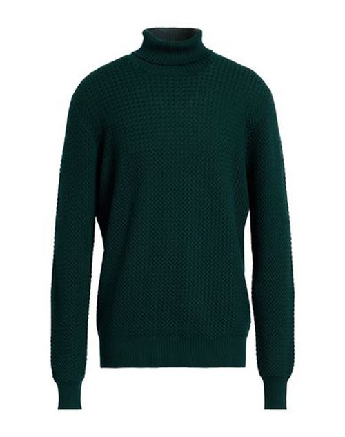 Man Turtleneck Green Size 46 Virgin Wool