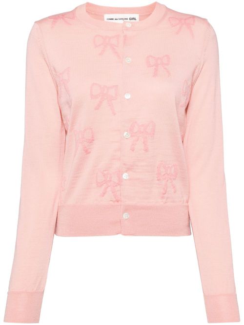 Bow cardigan - Pink