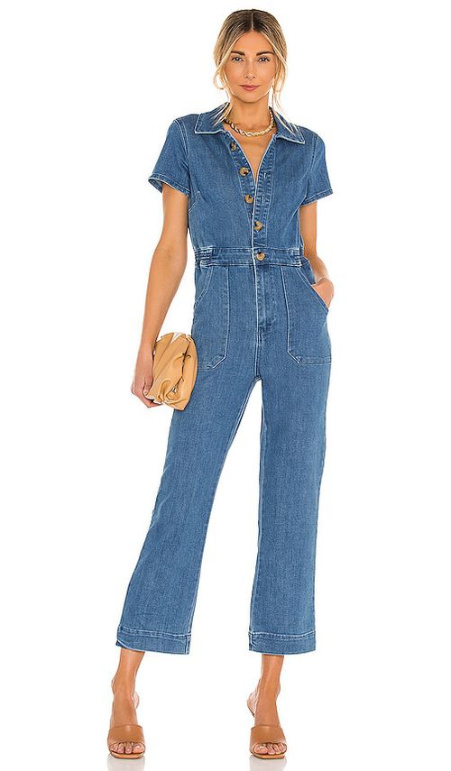 Show Me Your Mumu Emery Jumpsuit in Blue. -  XS also in L, M
