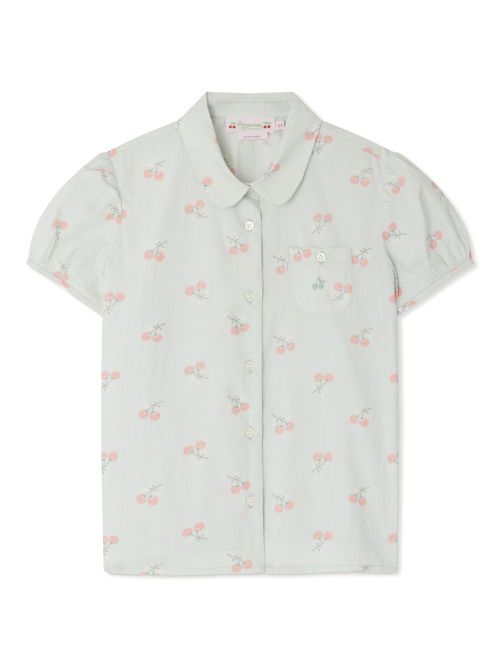 Cherry-print shirt - Green
