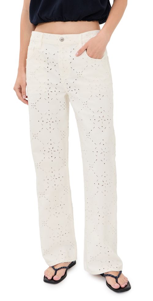 Lindz Straight Jeans Blanc