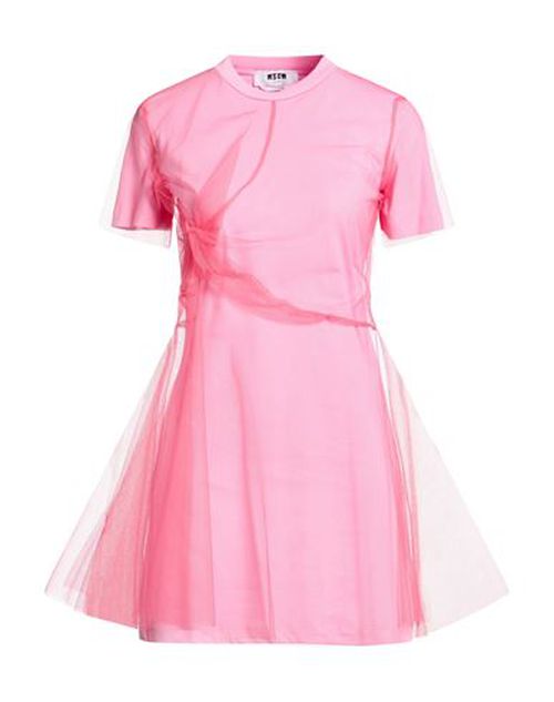 Woman Mini dress Pink Size S Cotton