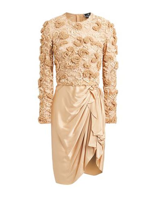 Elisabetta Franchi Woman Midi dress Sand Size 4 Silk