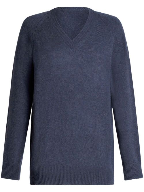 Cashmere v-neck sweater - Blue