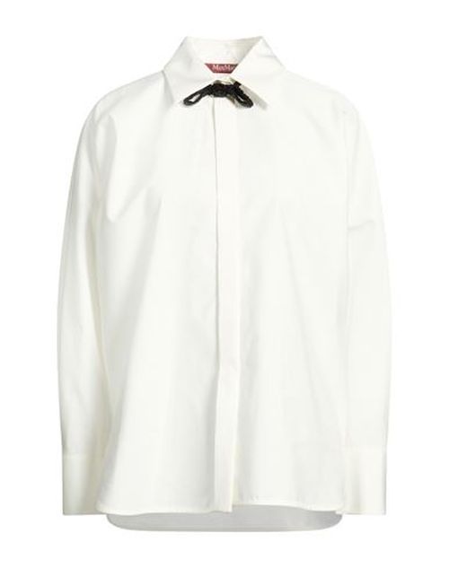 Woman Shirt White Size 4 Cotton, Silk