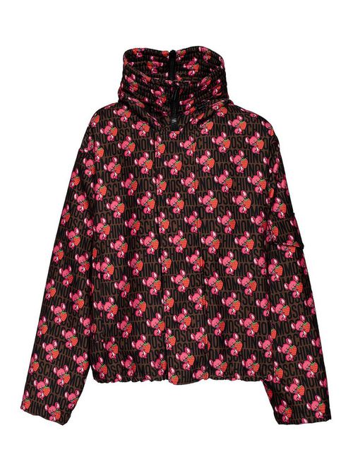 Logo printed puffer jacket