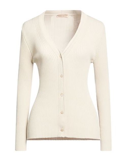 Woman Cardigan Beige Size 10 Cotton