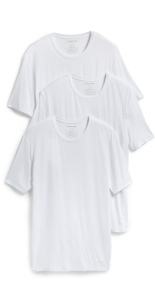Crew Neck Stay-Tucked Undershirt 3-Pack White