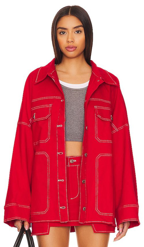 BY.DYLN x REVOLVE Cooper Jacket in Red. - L also in S