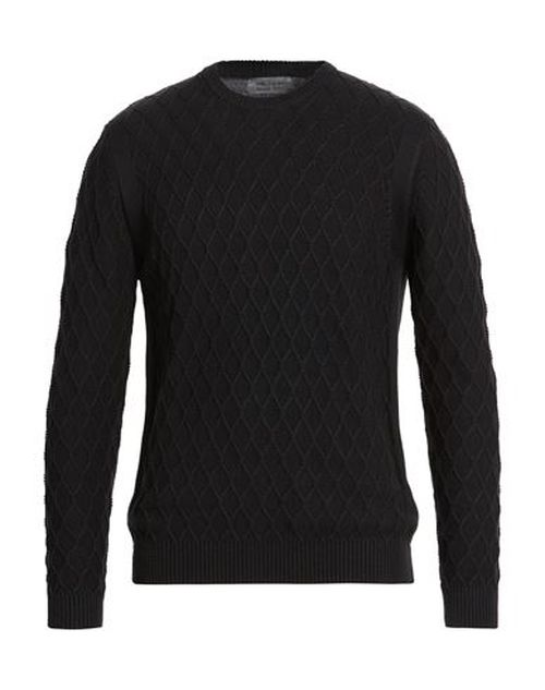 Man Sweater Black Size L Cotton, Polyester, Polyamide, Acrylic, Wool