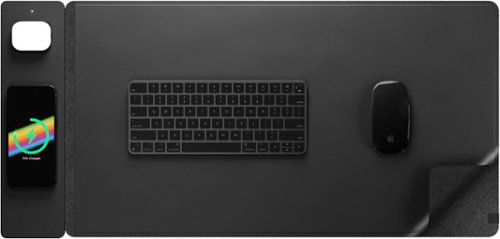 ALTI Wireless Charging Desk Mat - Black - Black