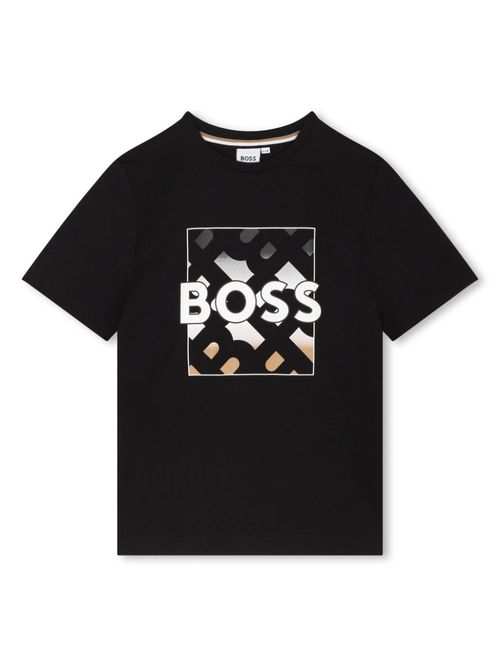 Logo-print cotton T-shirt - Black