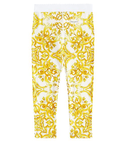Majolica cotton-blend jersey leggings