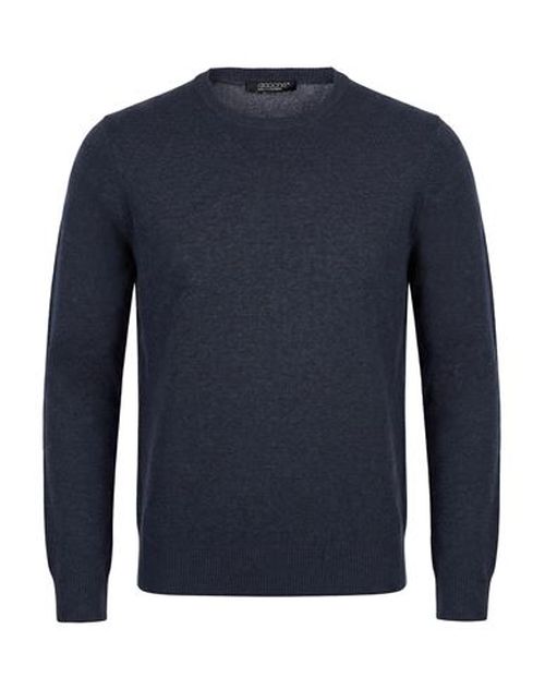 Man Sweater Blue Size 36 Merino Wool, Cashmere
