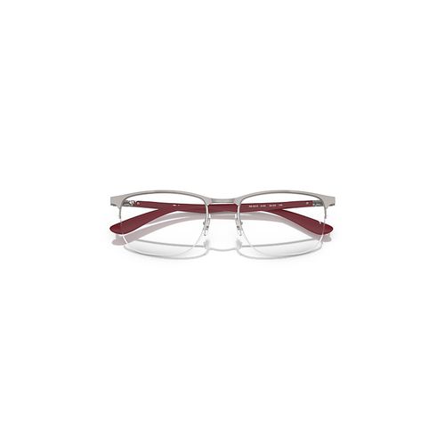 Ray-Ban Rb6513 Optics Eyeglasses Sand Red Frame Clear Lenses Polarized 53-20