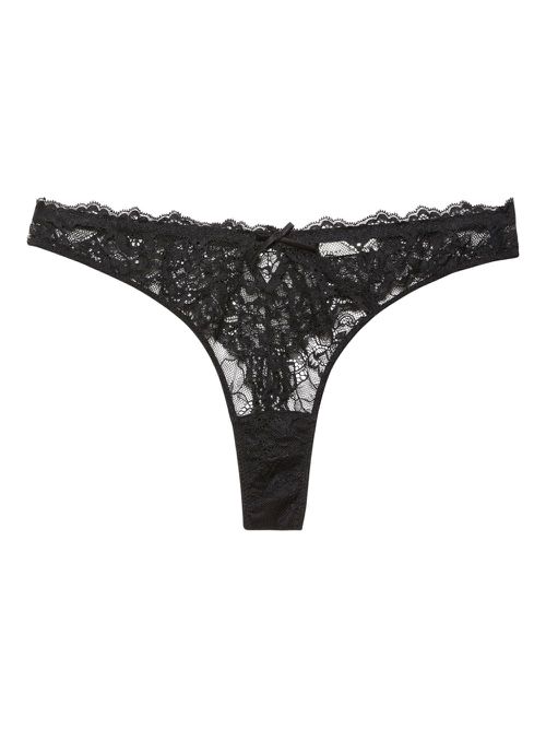 Fleur Du Mal Bianca thong - Black