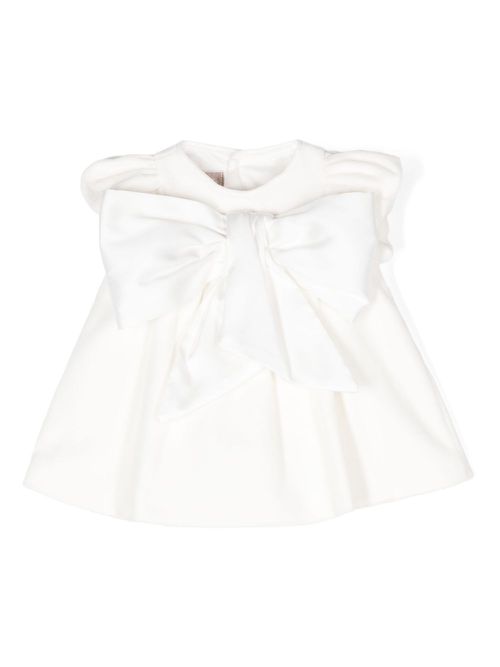 Bow-detail dress - White