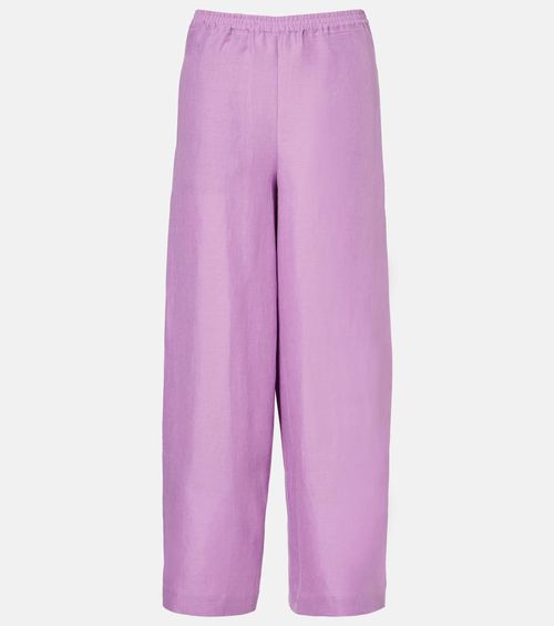 Select linen wide-leg pants