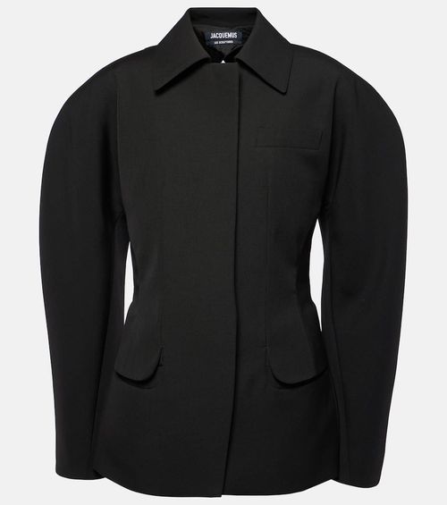 La Veste Castagna virgin wool jacket