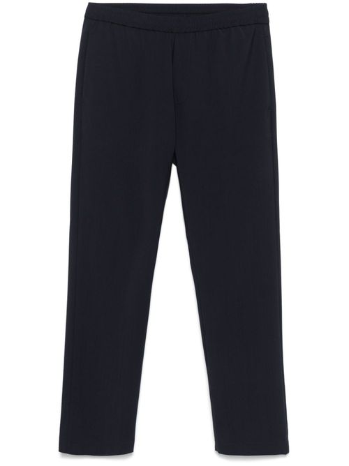 Virgin-wool straight-leg trousers - Blue