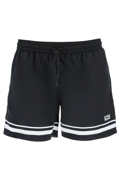 -Bermuda Mare Con Logo-Uomo