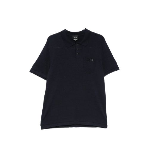 A. p.c. Gide Logo-embroidered Chest-pocket Polo Shirt