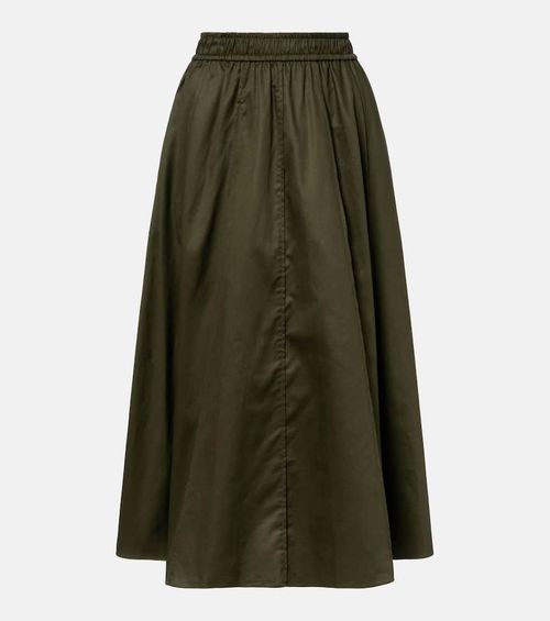 Manar cotton poplin maxi skirt
