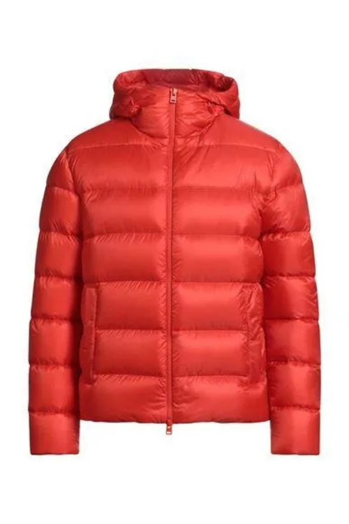 Globe Down Jacket — Red