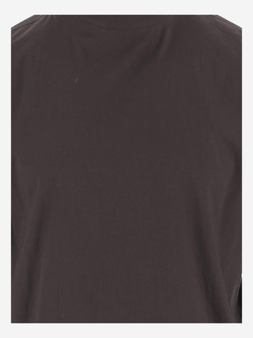 Stretch Cotton Poplin Shirt — Brown