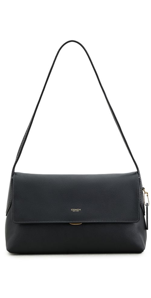 Natural Grain Leather Chelsea Shoulder Bag Black One Size