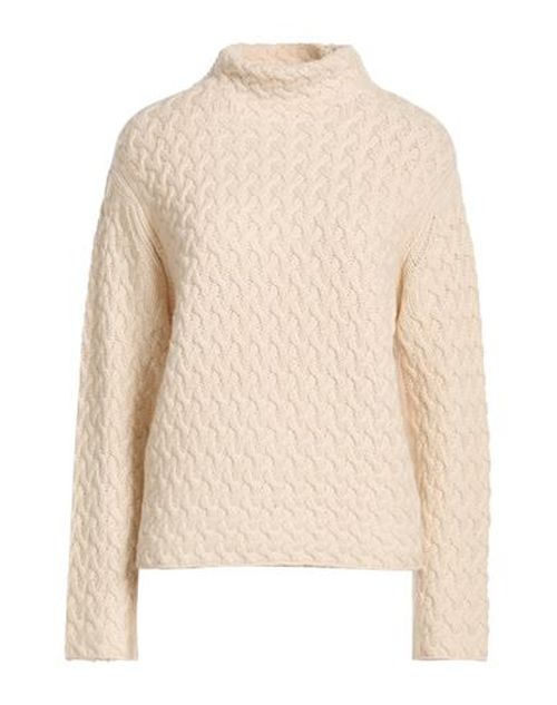 Woman Turtleneck Beige Size 8 Cashmere