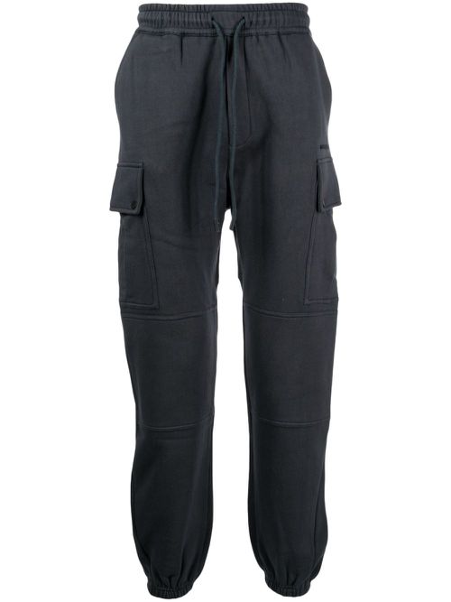 Cargo cotton track pants - Grey