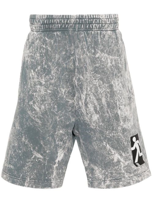 Tempera cotton shorts - Blue